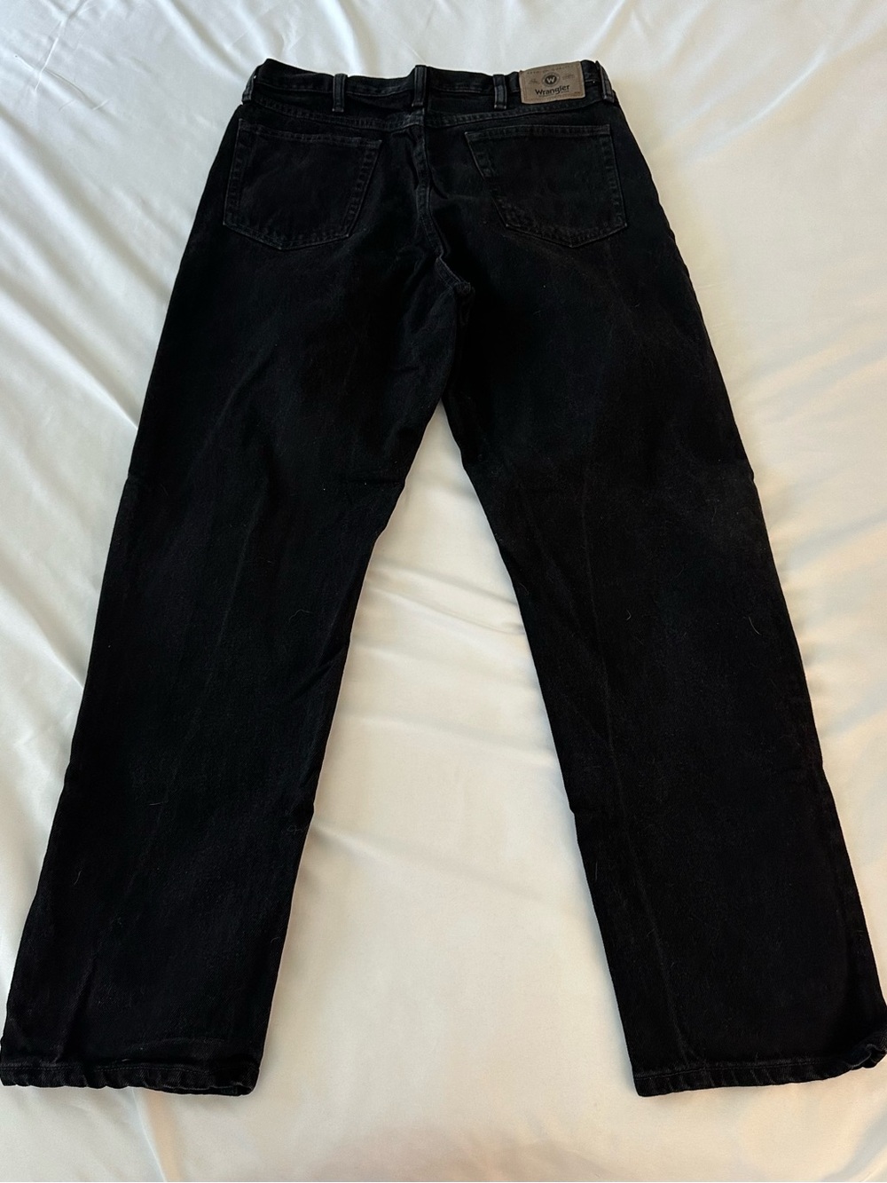 Vintage Wrangler Men's Black Straight-Leg Jeans - Picture 4 of 4